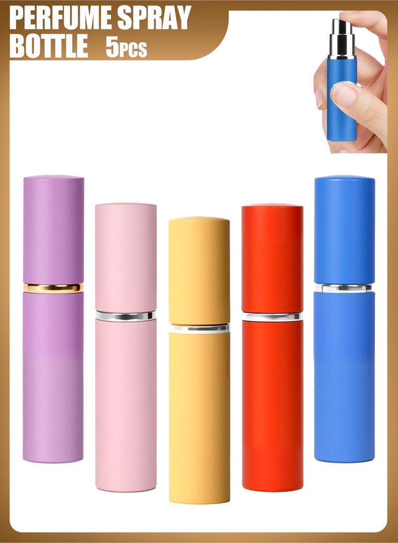 5-Piece Portable Refillable Mini Perfume Bottles Set 10ml - Image 1